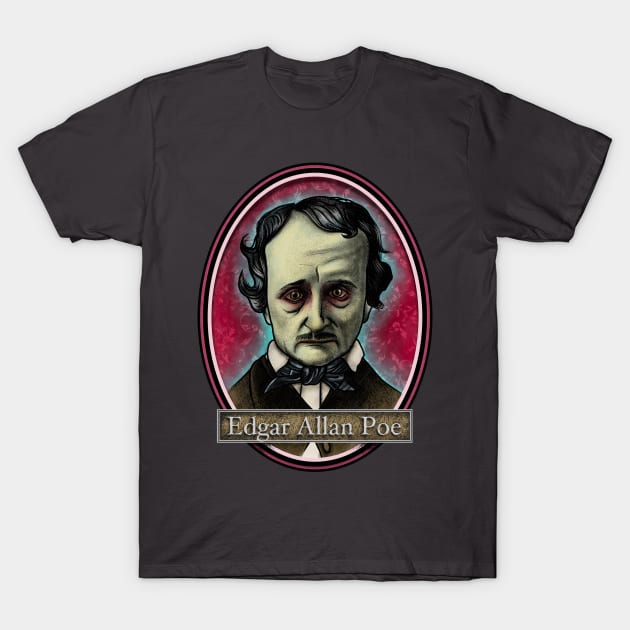 Edgar Allan Poe T-Shirt by Rosado